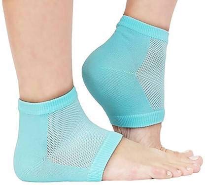 Gel Heel Socks For Dry Hard Crack & Pain Relief Heel Support With Open Toe