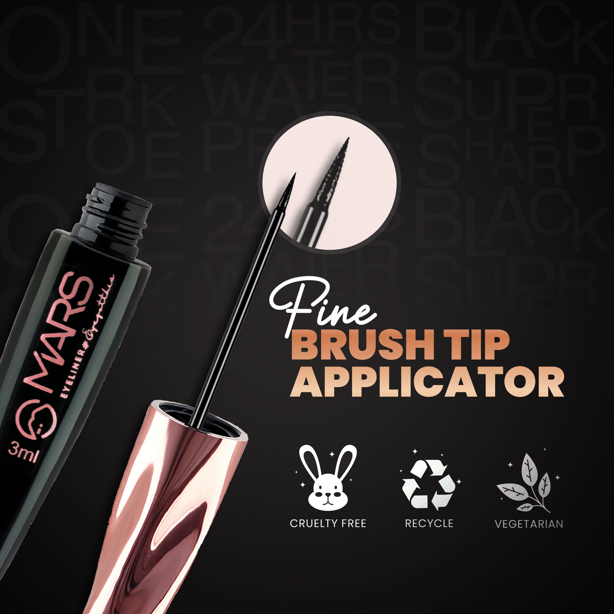 Glossy Liquid Eyeliner - Black