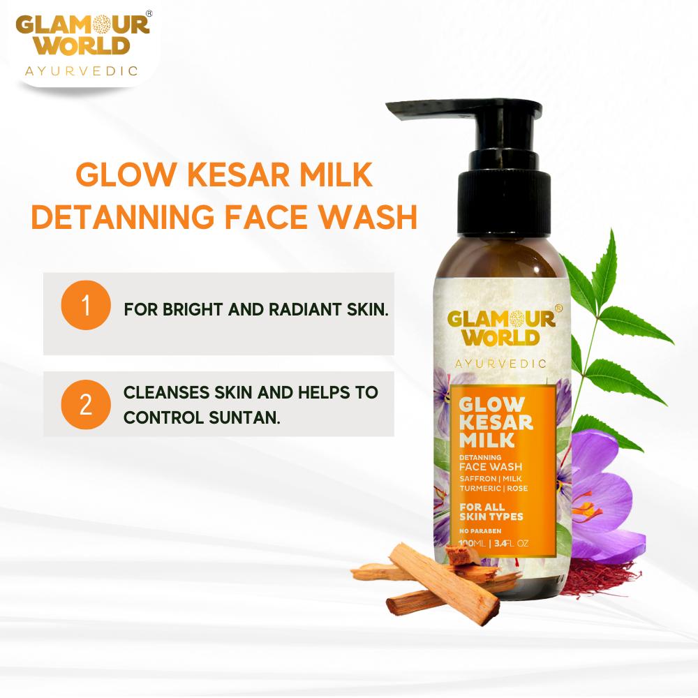 Glow Kesar Milk Face Wash