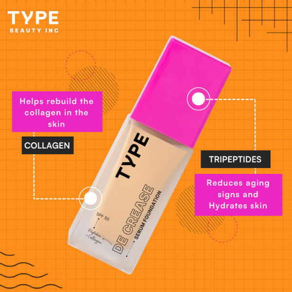 Serum Foundation SPF 50 PA++++ For Fine Lines with Tripeptides