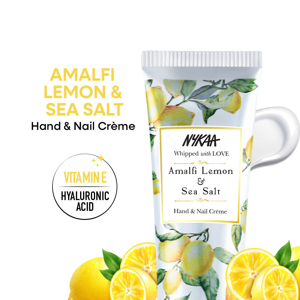 Nykaa Wanderlust Summer In Amalfi Citrus Nail And Hand Creme For Deep Hydration and Moisture Lock - Amalfi Lemon & Sea Salt