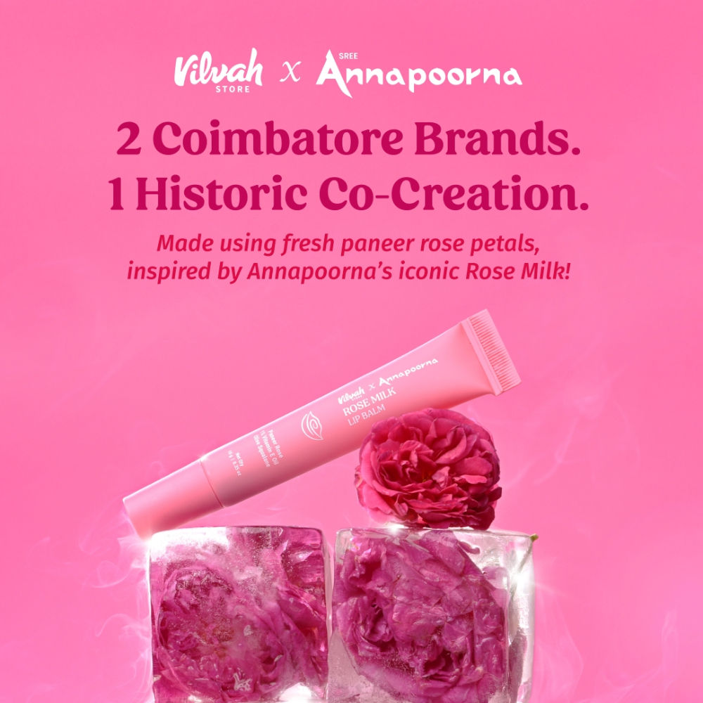Rose Milk Lip Balm With Pink Tint & Enriched With Rose Petals, Vitamin E & Olive Squalane