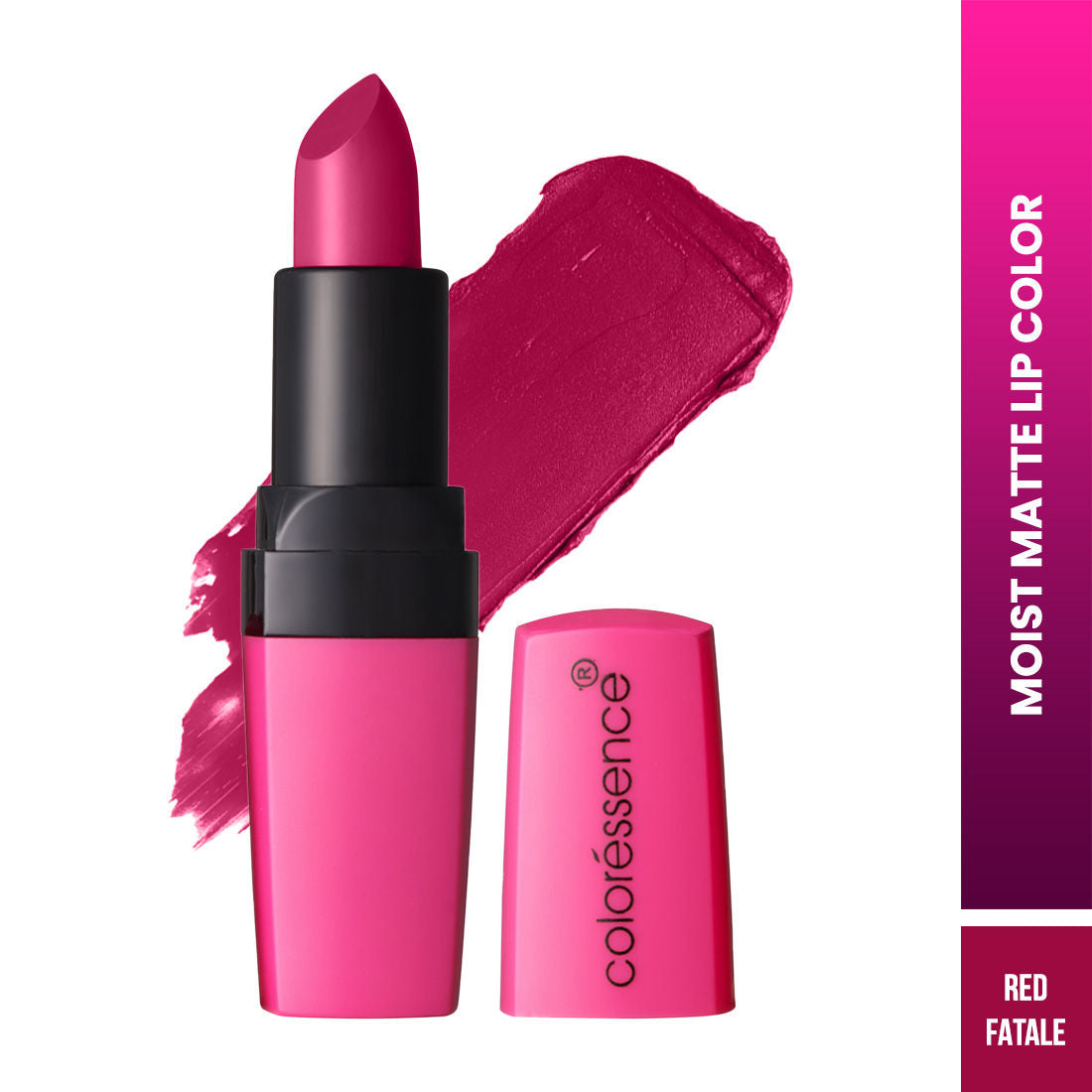 Moist Matte Lipstick, Long Lasting Hydrating Vitamin C Shea Butter Pigmented - Red Fatale
