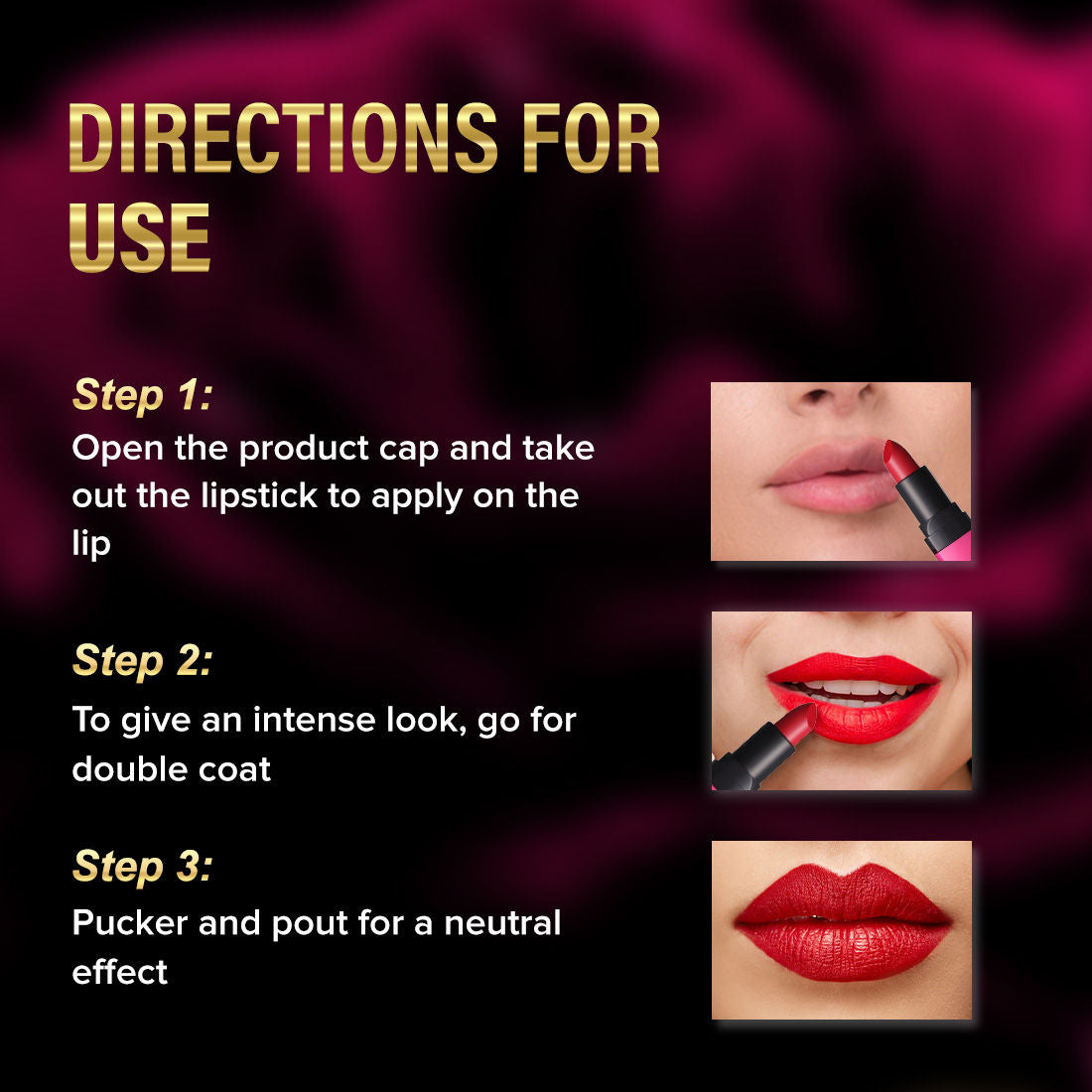 Moist Matte Lipstick, Long Lasting Hydrating Vitamin C Shea Butter Pigmented