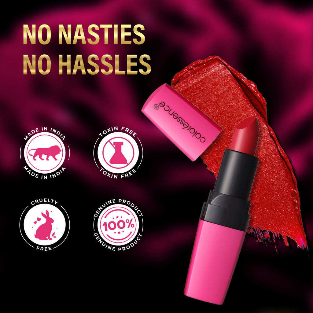 Moist Matte Lipstick, Long Lasting Hydrating Vitamin C Shea Butter Pigmented