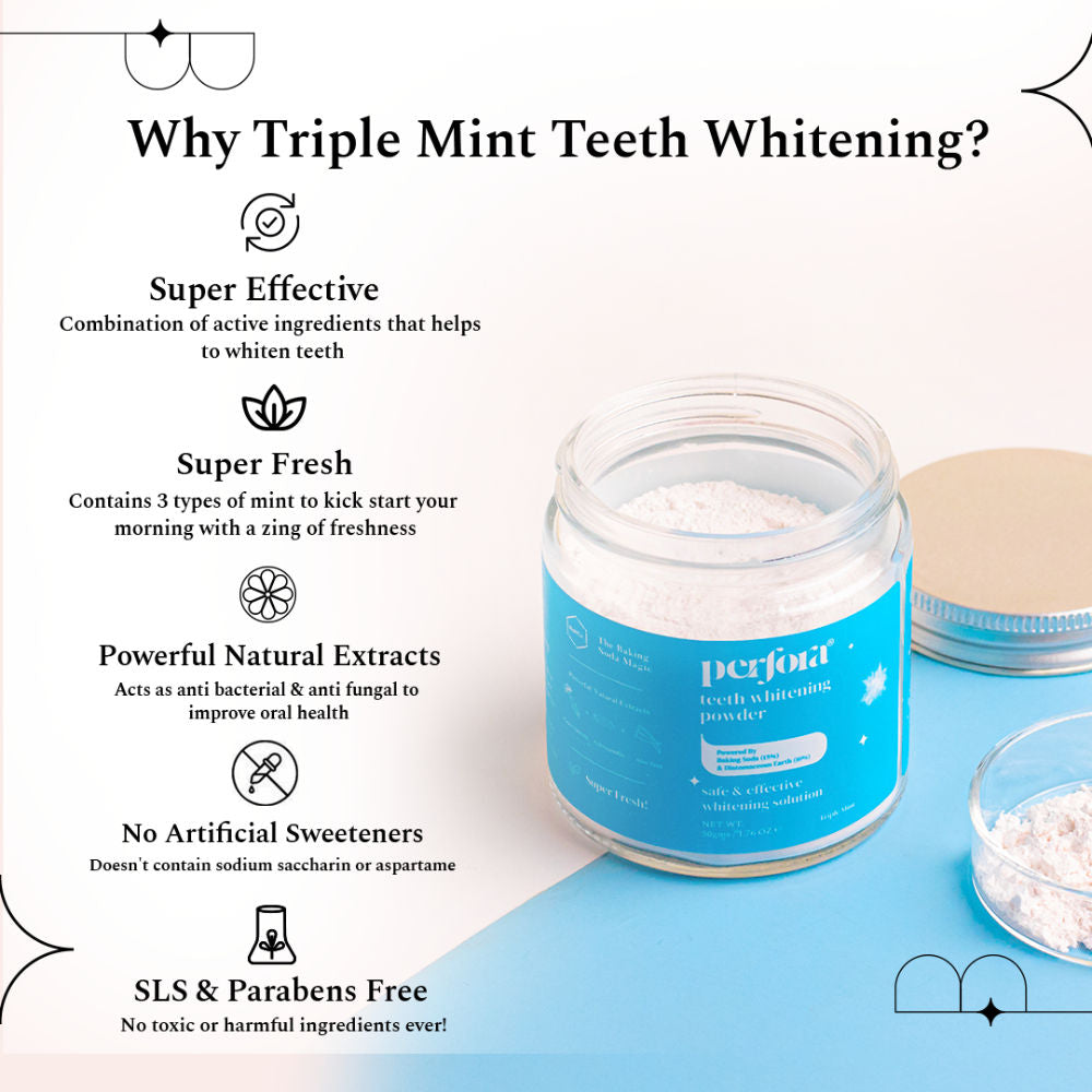 Teeth Whitening Powder (Triple Mint)