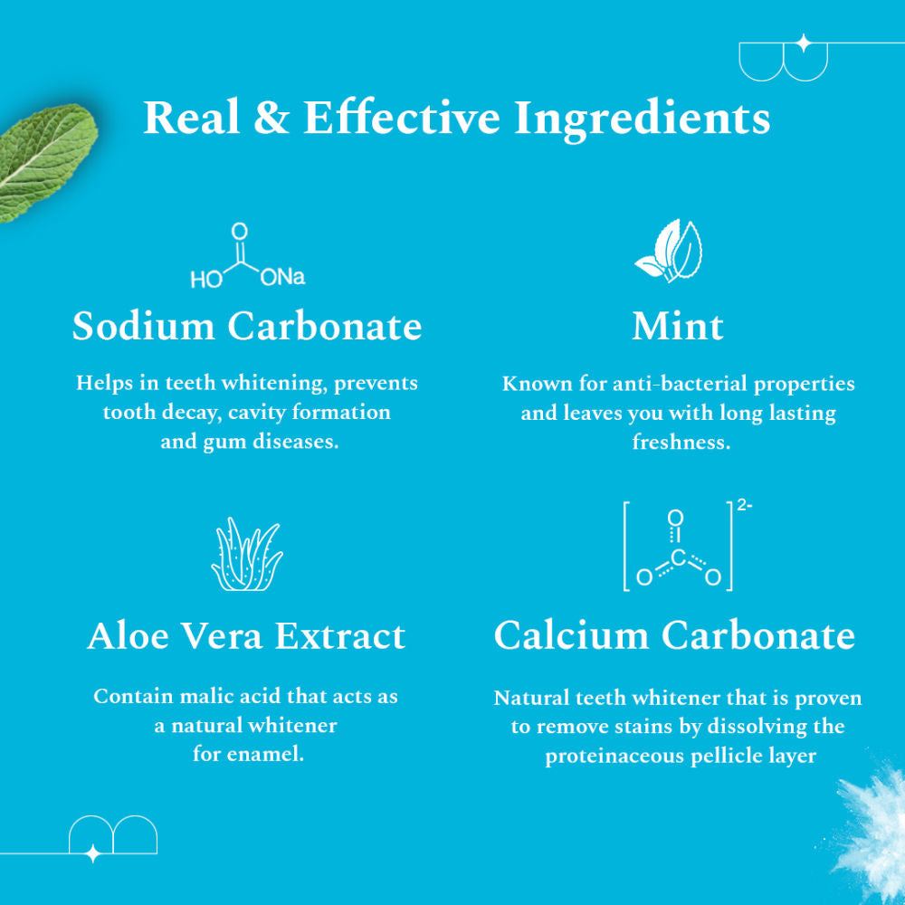 Teeth Whitening Powder (Triple Mint)