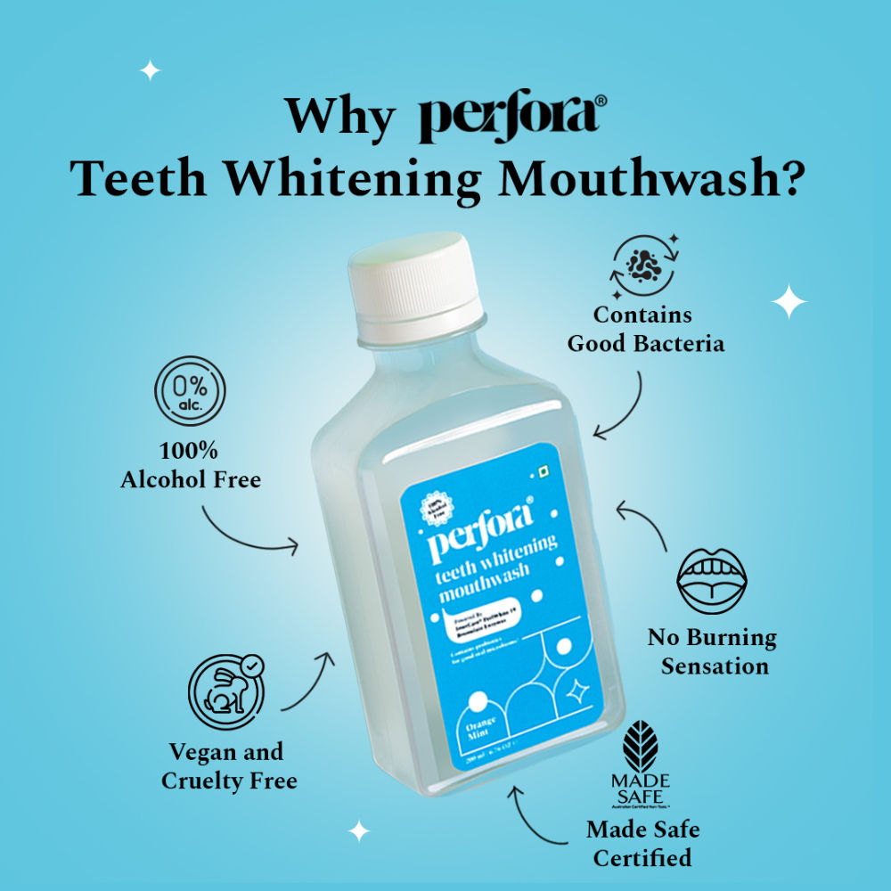 Teeth Whitening Mouthwash (Orange Mint)