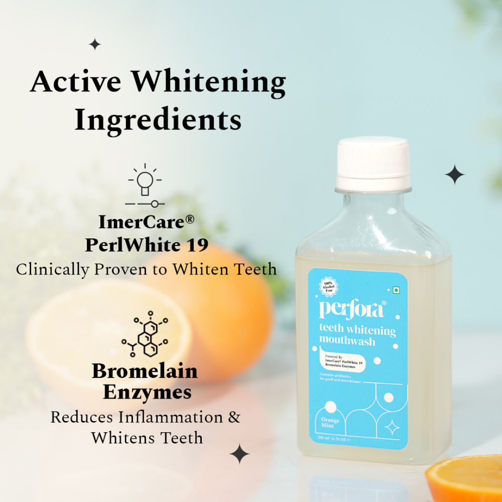 Teeth Whitening Mouthwash (Orange Mint)