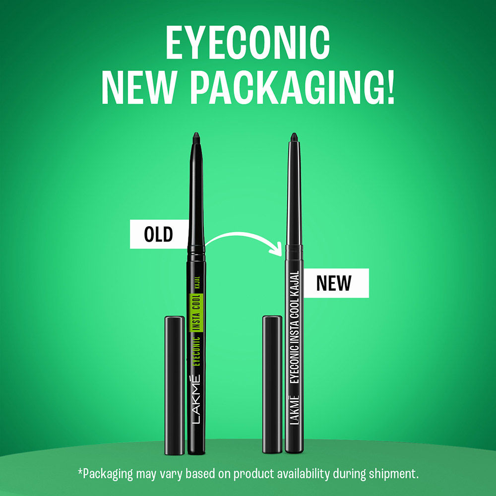 Eyeconic Insta Cool Deep Black Kajal Cooling Kohl With Cucumber