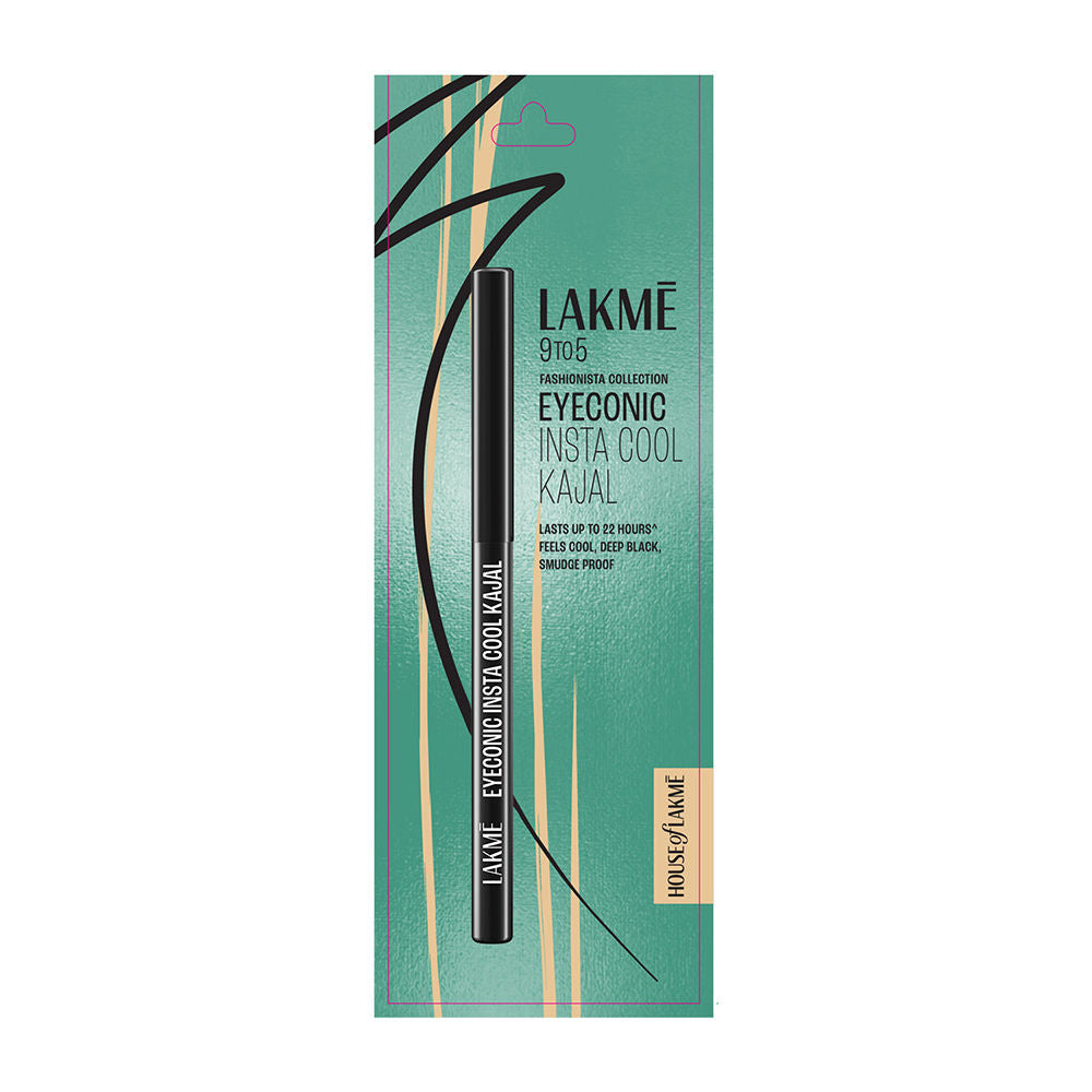 Eyeconic Insta Cool Deep Black Kajal Cooling Kohl With Cucumber