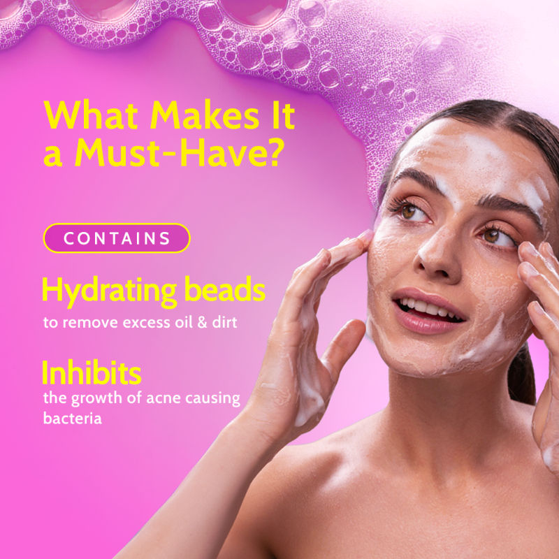 2% Salicylic Acid Face Wash For Oily Skin with Niacinamide Oil Cleanser for Face