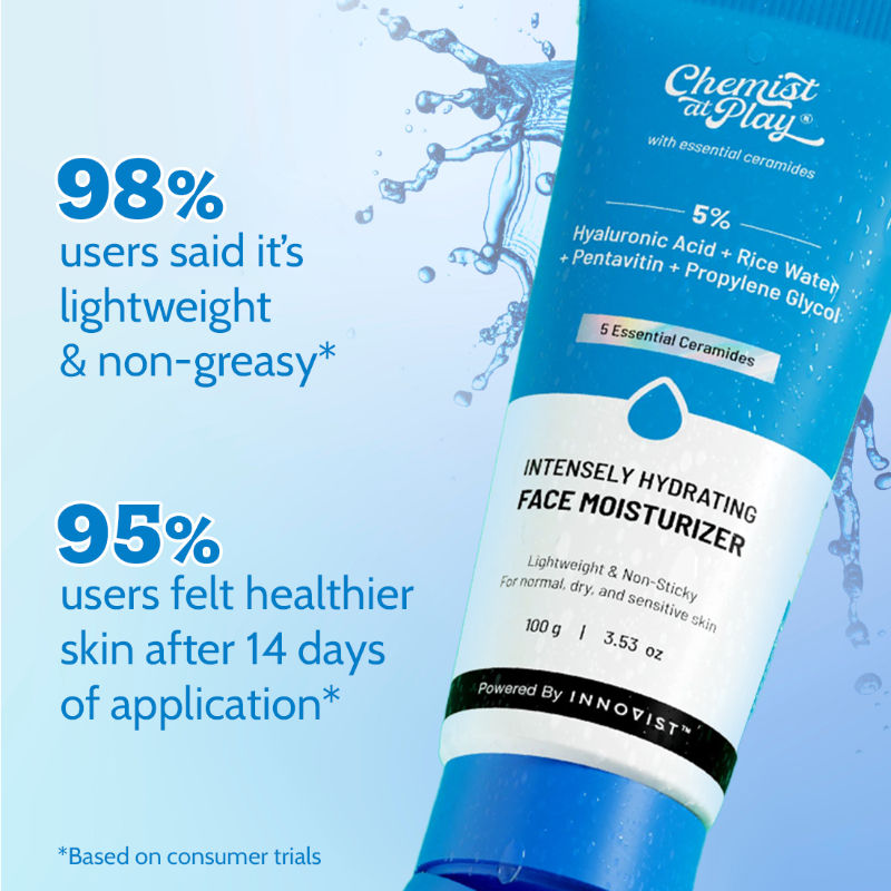 Intensely Hydrating Face Moisturizer Hydrates Up to 24 Hours For Skin Dryness
