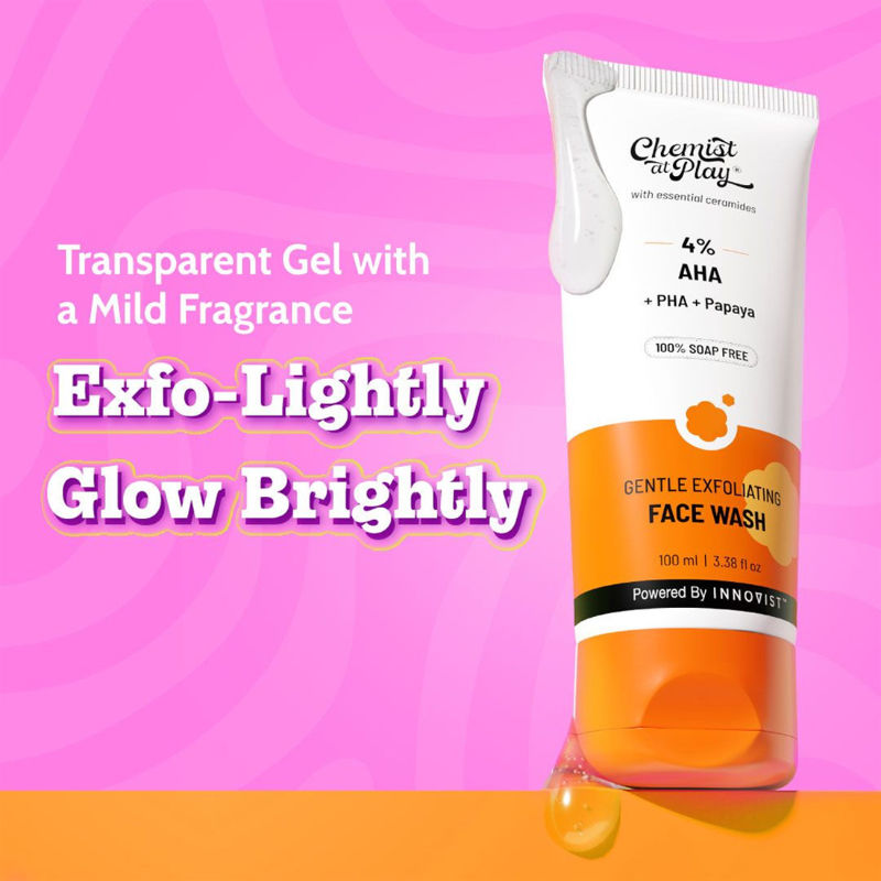 Chemist At Play's Gentle Exfoliating Face Wash Instant Glow Gently Exfoliates, Reveals Brighter Skin