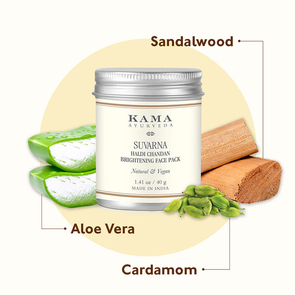 Suvarna Haldi Chandan Brightening Face Pack