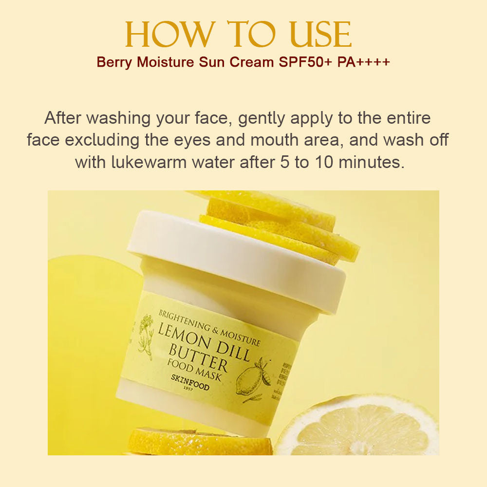 Lemon Dill Butter Food Mask