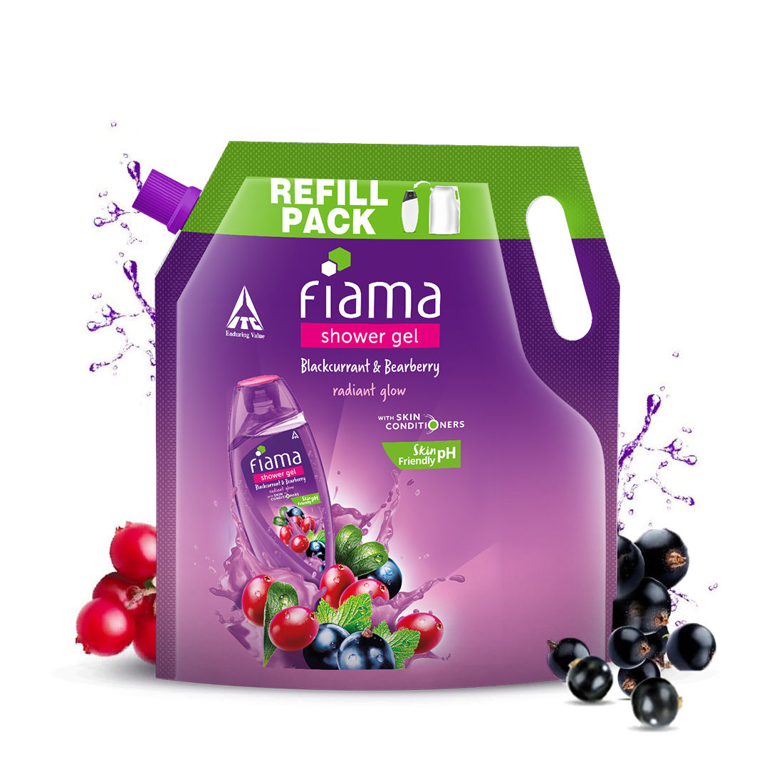 Shower Gel Blackcurrant & Bearberry with Skin Conditioners for Radiant Glow