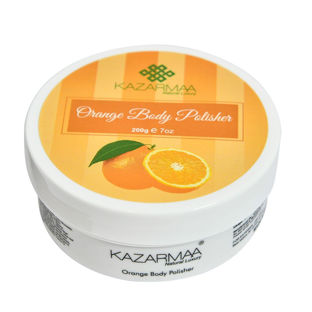 Orange Body Polisher Exfoliating Body Scrub For Skin Lightening And Radiant Glow