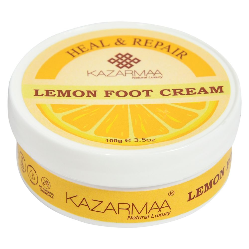 Heal & Repair Lemon Foot Cream With Shea Butter, Vitamin-e, Coconut Oil & Jojoba Oil