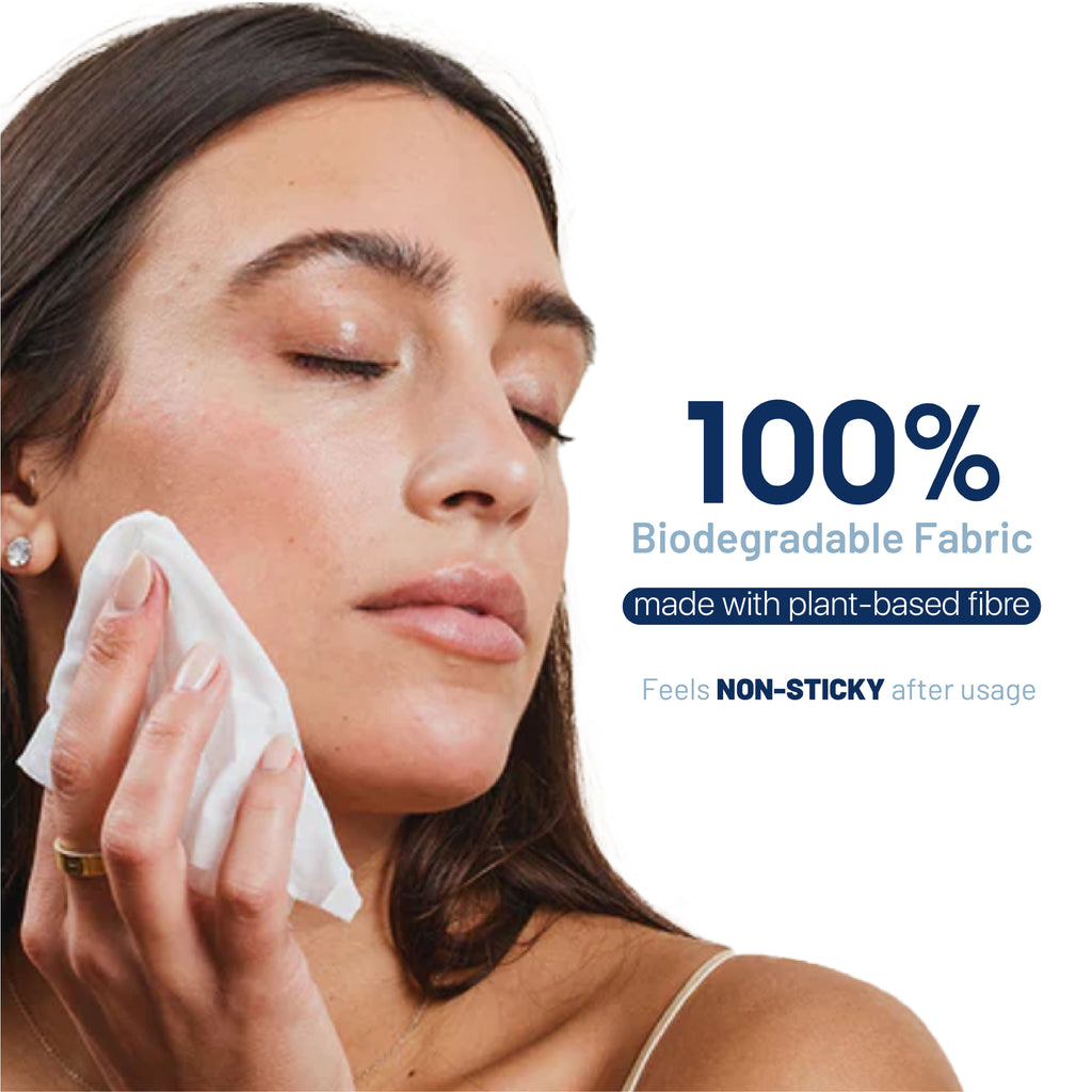 100% Biodegradable Refreshing Pocket Wipes - Pear & Gardenia