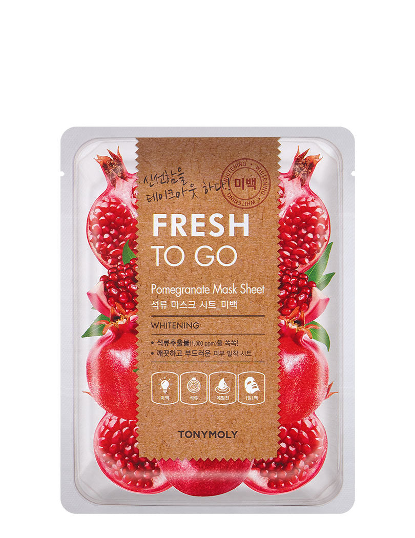 Korean Fresh To Go Face Sheet Mask - Pomegranate