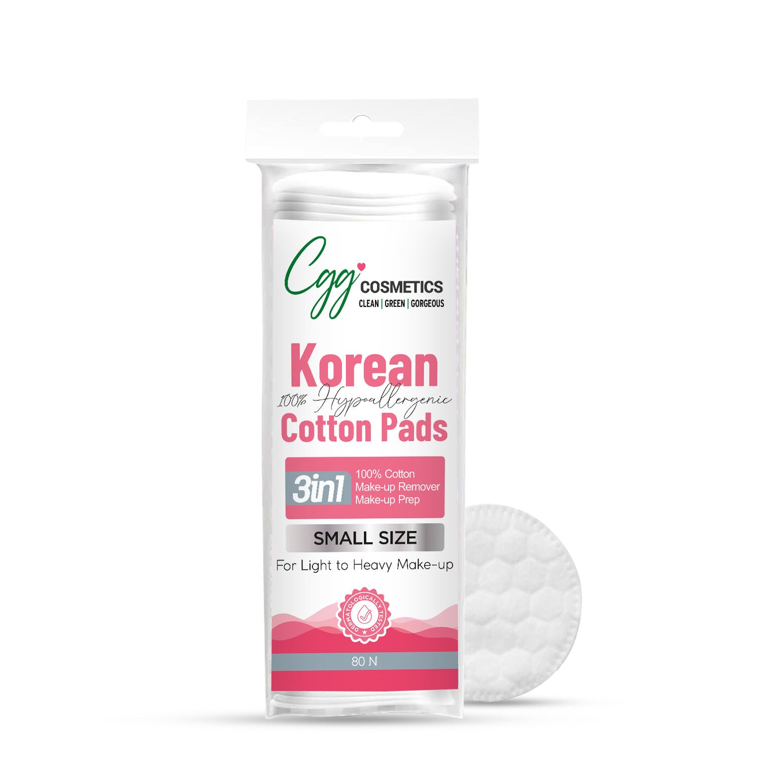 Korean Makeup Remover Cotton Pads - Small