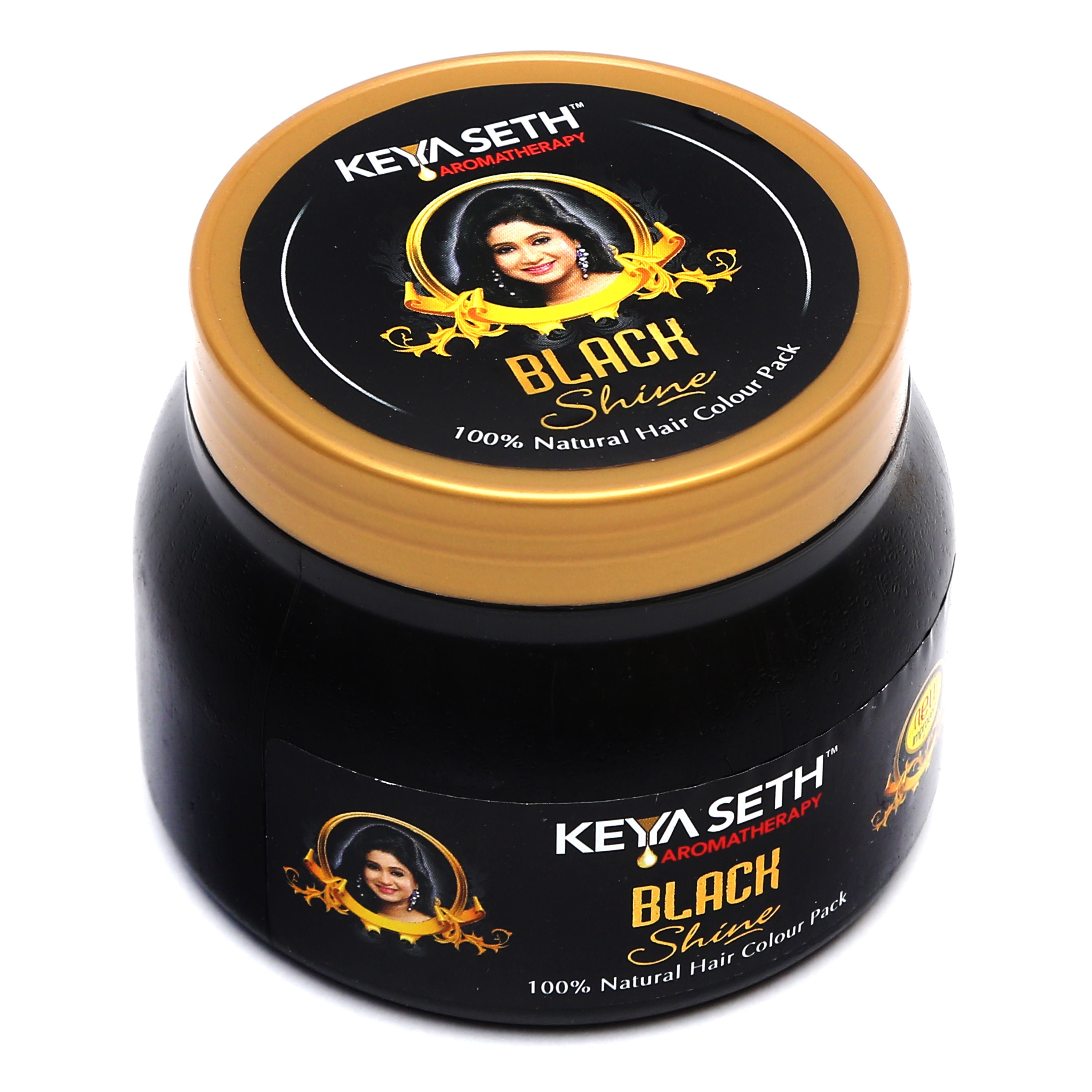Keya Seth Aromatherapy- Black Shine Hair Pack Natural Hair Color For Gray & White Hair