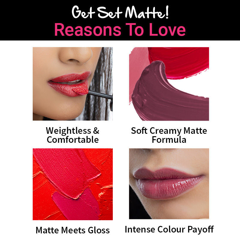 Get Set Matte! Demi Matte Lip Cream Liquid Lipstick