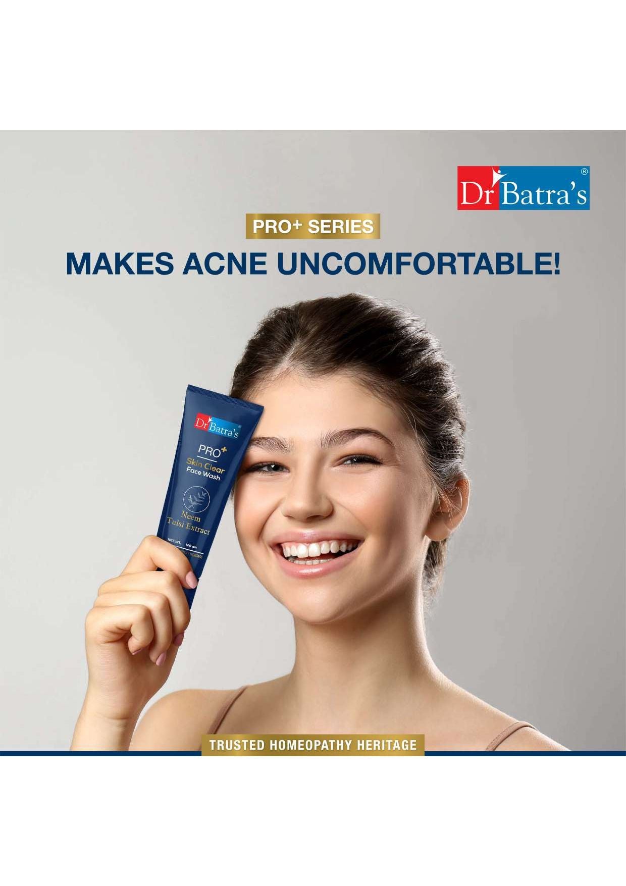 Dr Batra's PRO +Skin Clear Face washEnriched withTulsi,Neem,Aloe Vera,Natural Extract