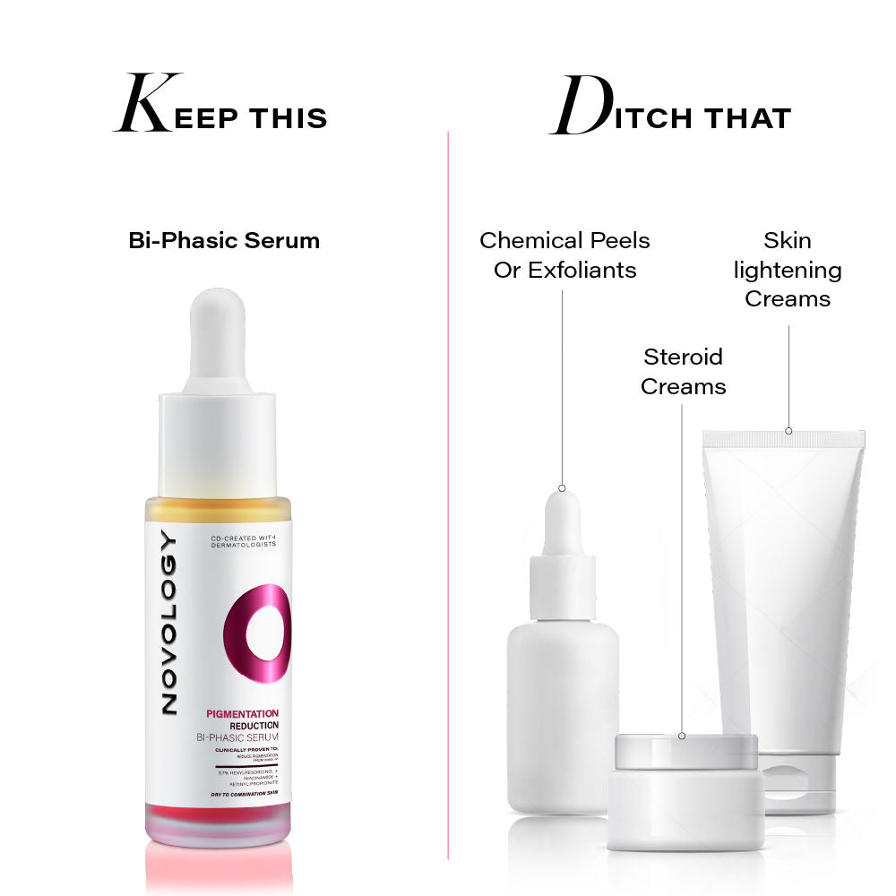 Bi-Phasic Serum For Hyperpigmentation|Dark Spots & Acne Marks|Dry - Combination Skin
