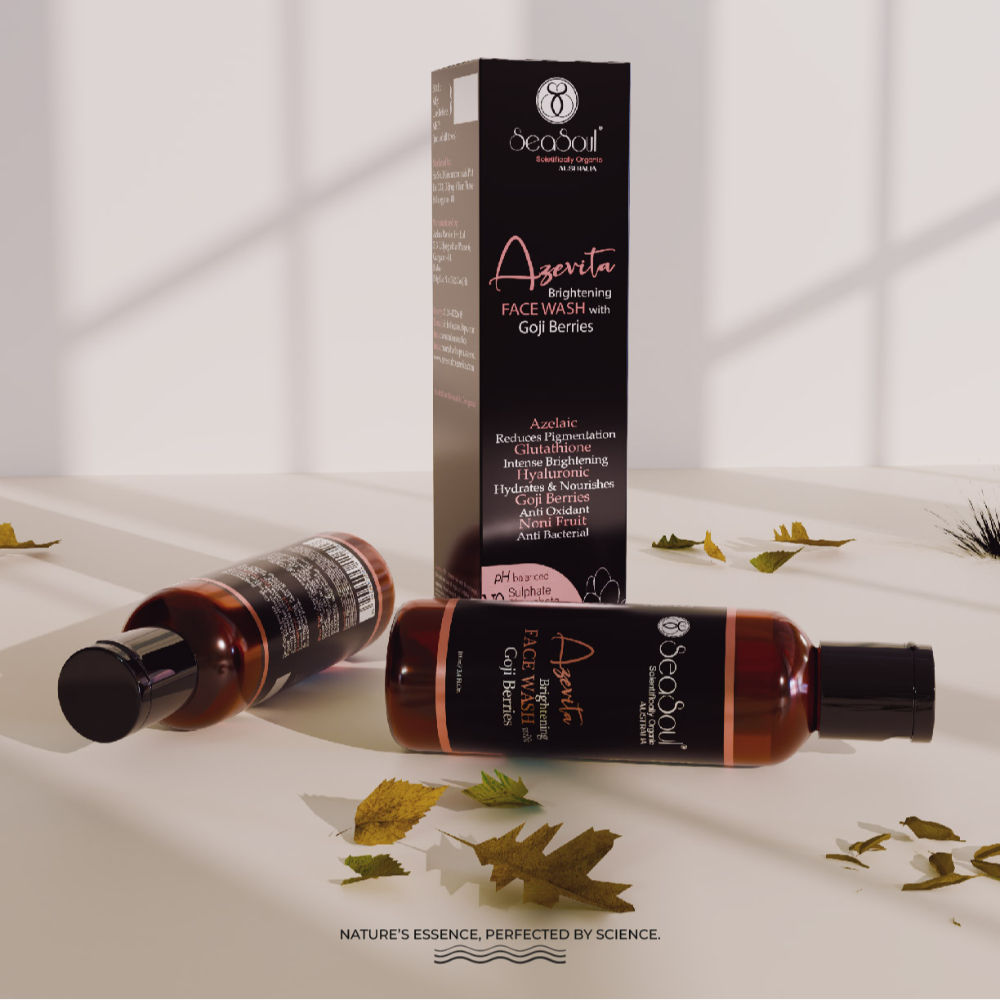 Azevita Face Wash Brightening Facial Skin for Cleansing, Makeup & Excess Oil Removal