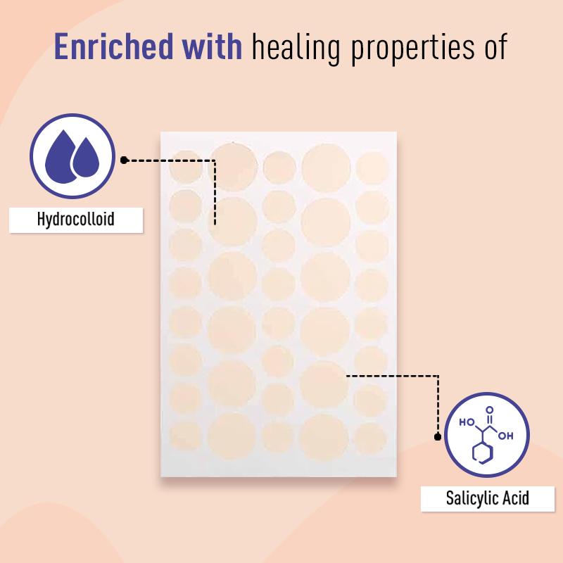 Anti Acne & Pimple Face Patches, 0.5% Salicylic Acid & 100% Hydrocolloid, Acne Spot Corrector