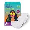 POLKA Ultra Sanitary Pads Organic Cotton Soft Feel Rash Free Wide Back - Regular