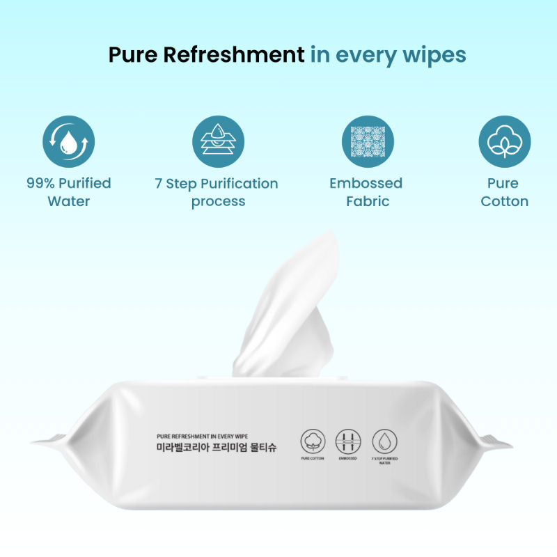Wet Wipes for Face with Lid - 100 wipes