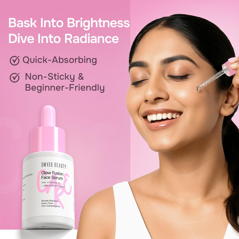 Care Glow Fusion Face Serum - 10% Vitamin C & Sakura Extract