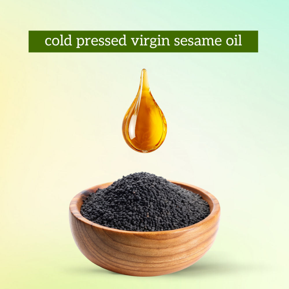 Sesame Oil, 100% Pure, Cold-Pressed, Virgin & Organic, for Skin & Hair Care