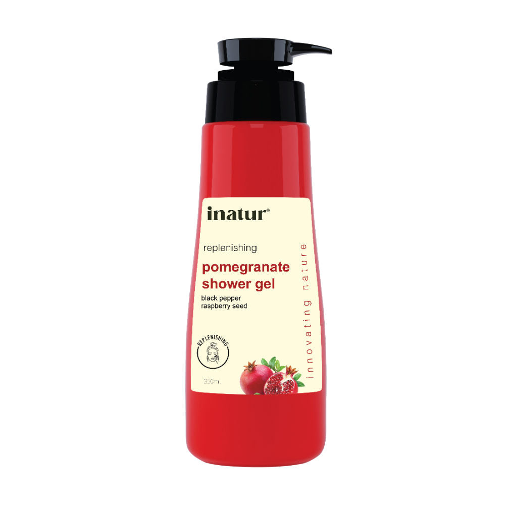 Shower Gel with Pomegranate, Raspberry, and Black Pepper for Daily Refreshing Wash