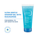 Atoderm Gel Douche Ultra Gentle Soap Free Shower Gel with Niacinamide for 24H Hydration 100ml - 100ml
