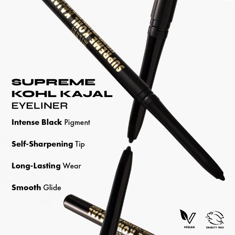 Supreme Kohl Kajal Eyeliner - Blackest Black