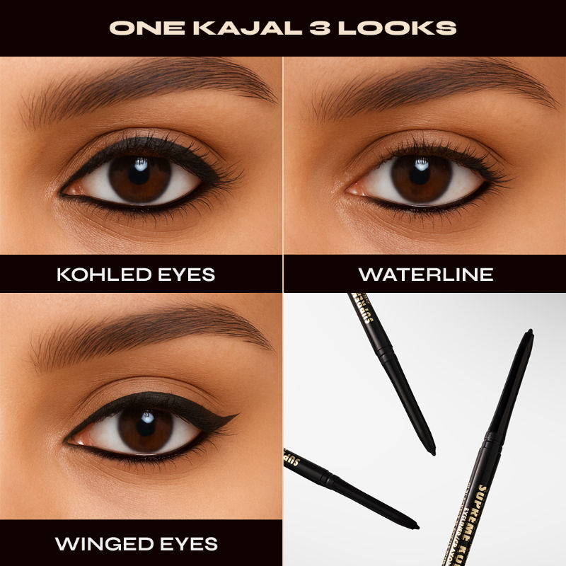 Supreme Kohl Kajal Eyeliner - Blackest Black