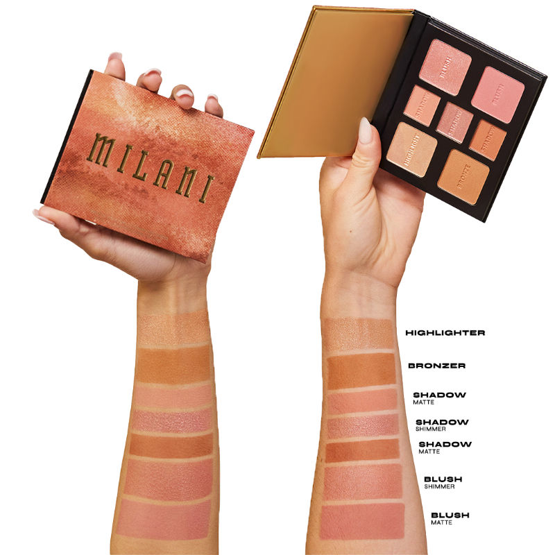 All-Inclusive Eye, Cheek & Face Palette-Light to Medium