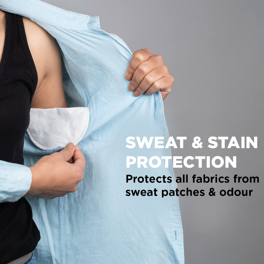 Disposable Underarm Sweat Pads (Straight) For Men & Women - Prevent Stains & Absorb Sweat (14pcs)