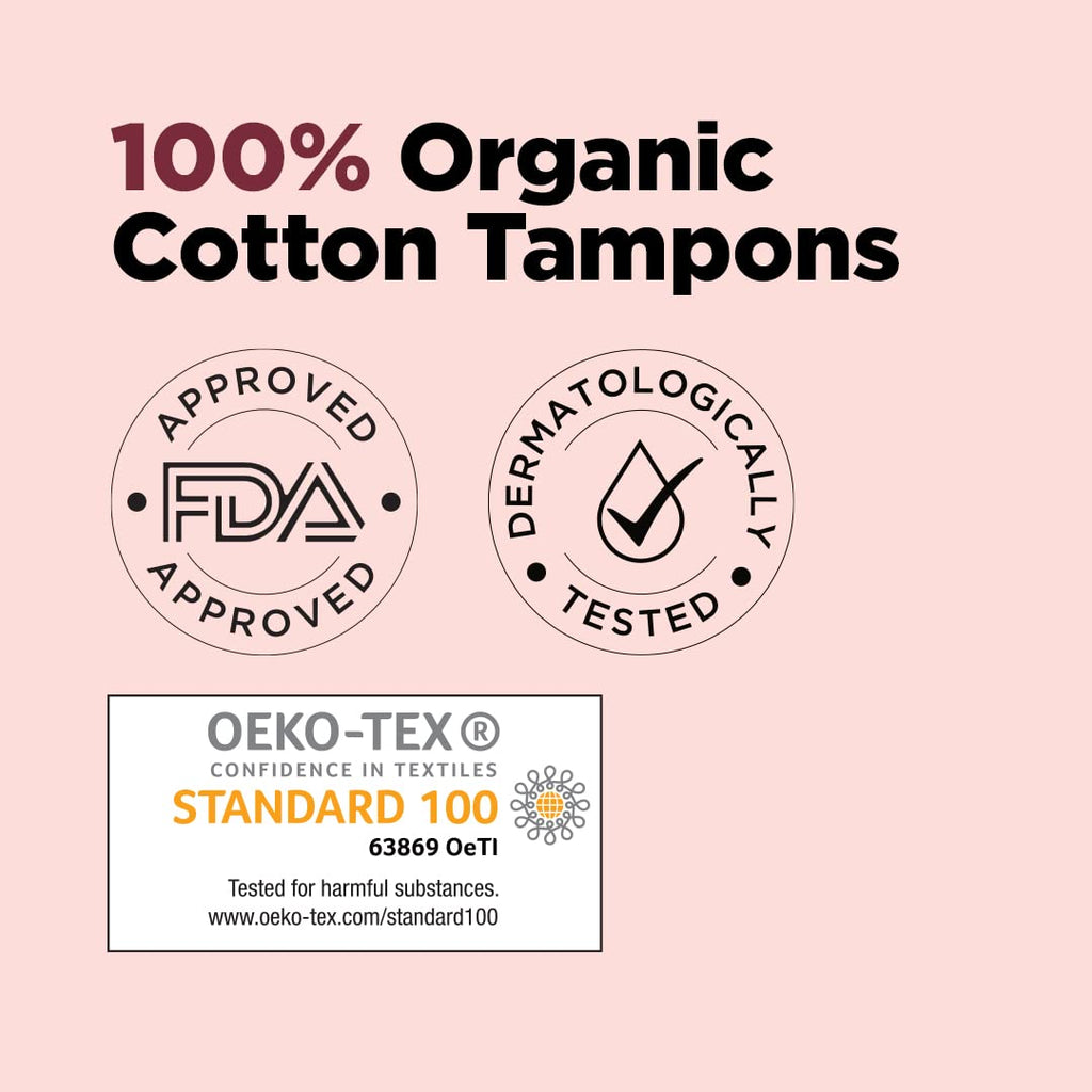 Cotton Tampons For Light to Medium - Comfortable & Rash Free Period Protection