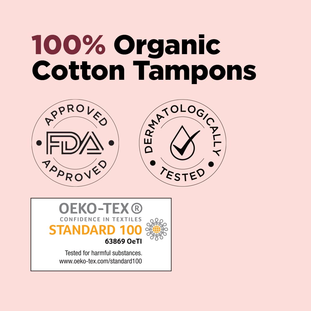 Cotton Tampons For Light to Medium - Comfortable & Rash Free Period Protection