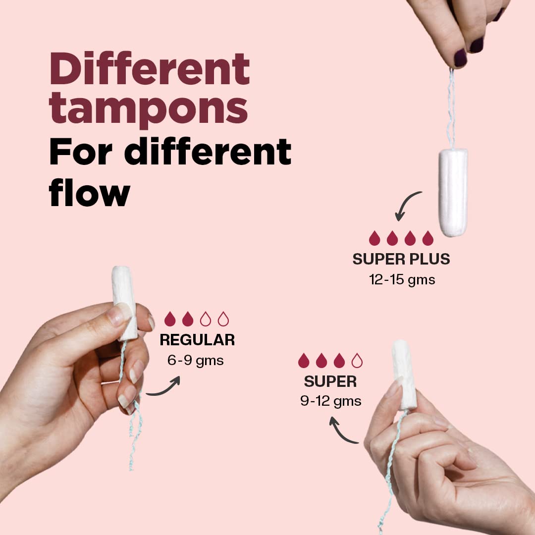 Cotton Tampons For Light to Medium - Comfortable & Rash Free Period Protection