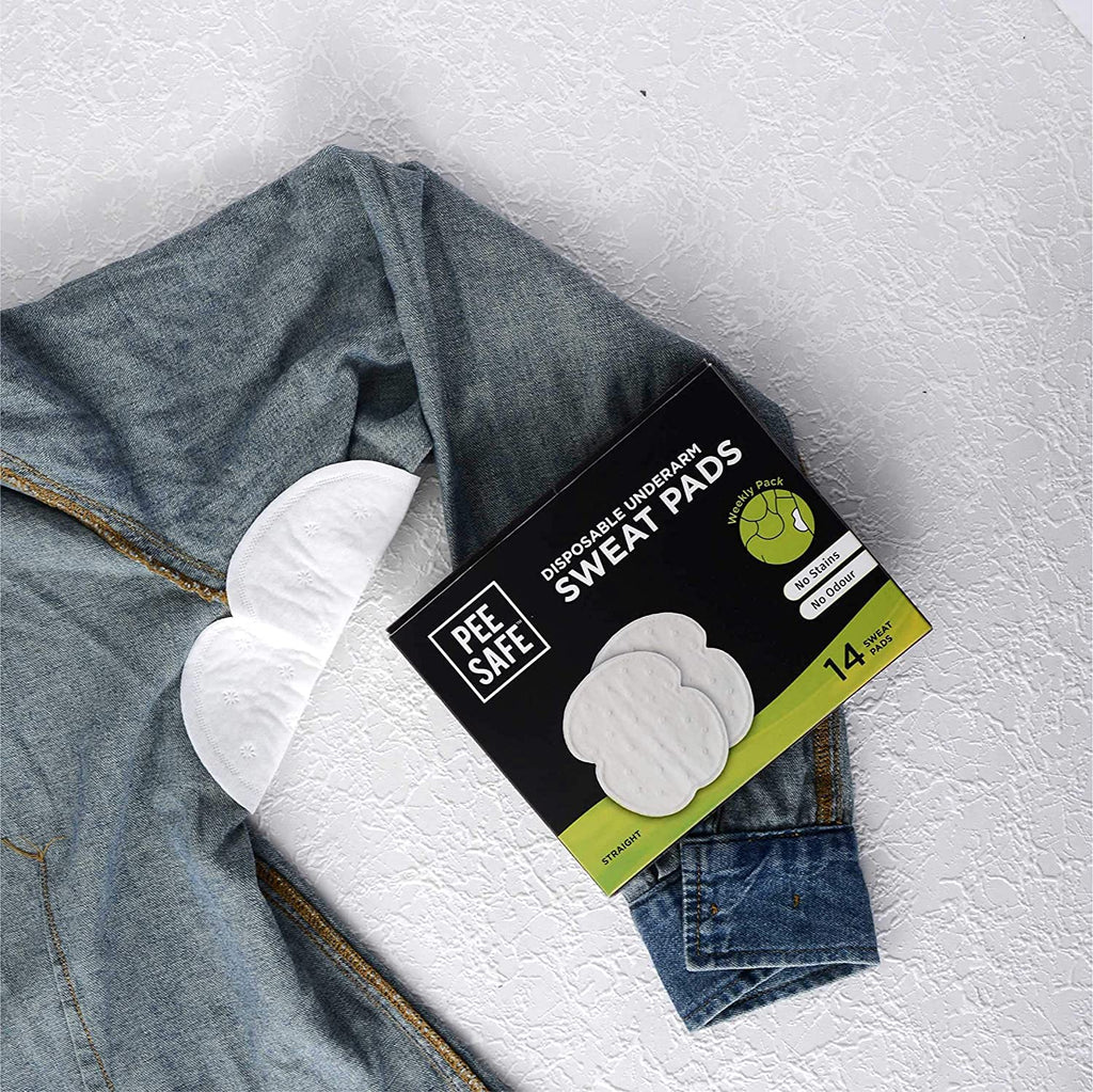 Peesafe Disposable Underarm (Folded) Sweat Pads For Men & Women - Prevent Stains & Absorb Sweat