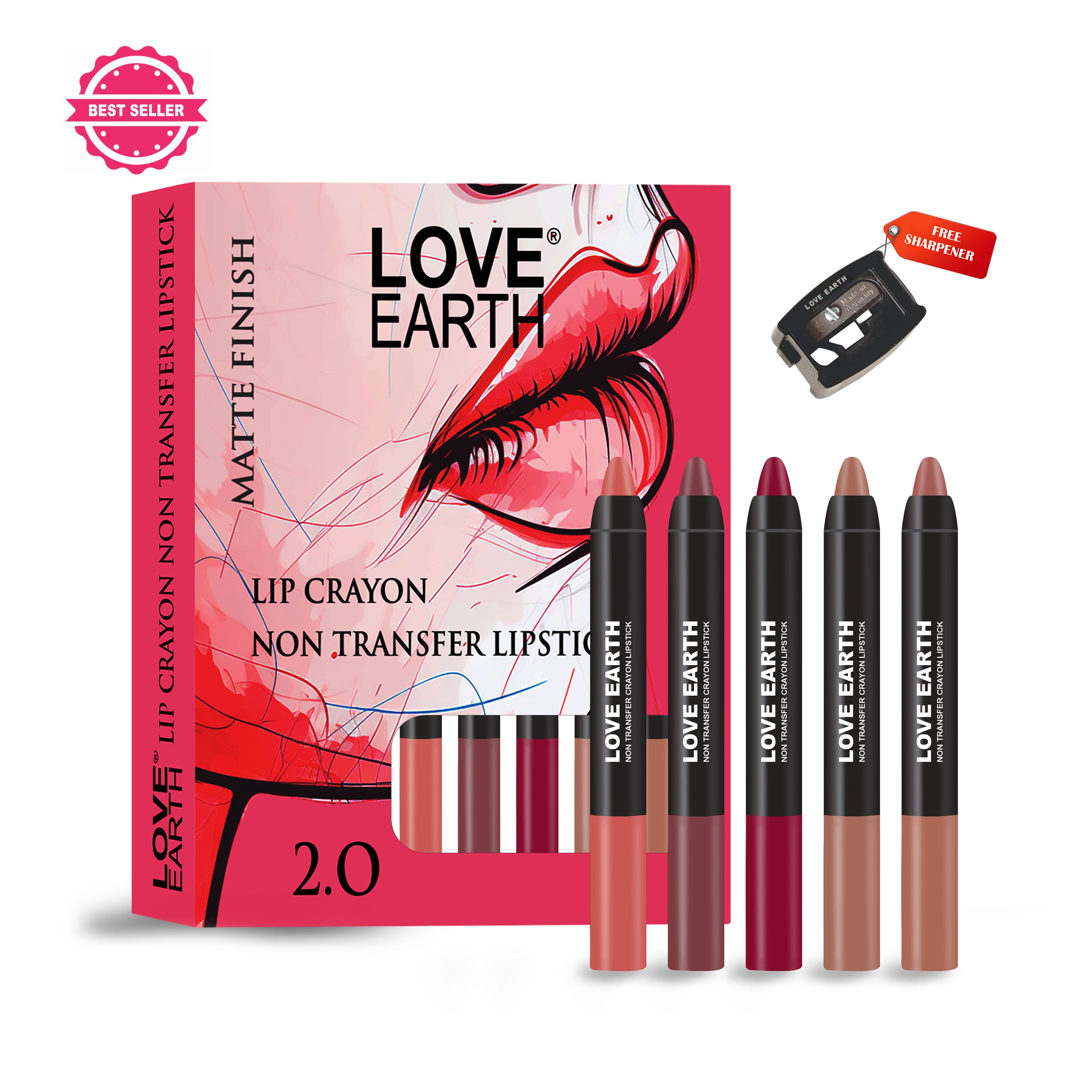 Lip Crayon Non-Transfer Lipstick - 2.O