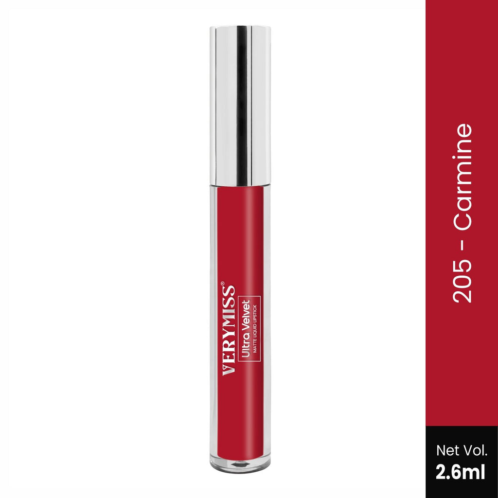 Ultra Velvet Matte Liquid Lipstick - 205 Carmine