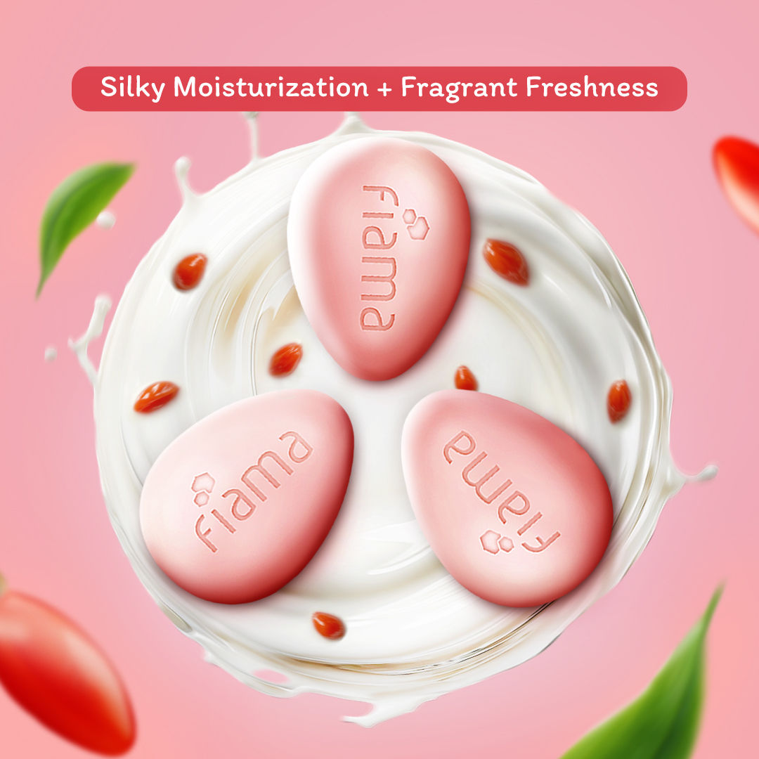 Skin Barrier Strengthening Moisturizing Soap Bar Japanese Hokkaido Milk, Goji Berry