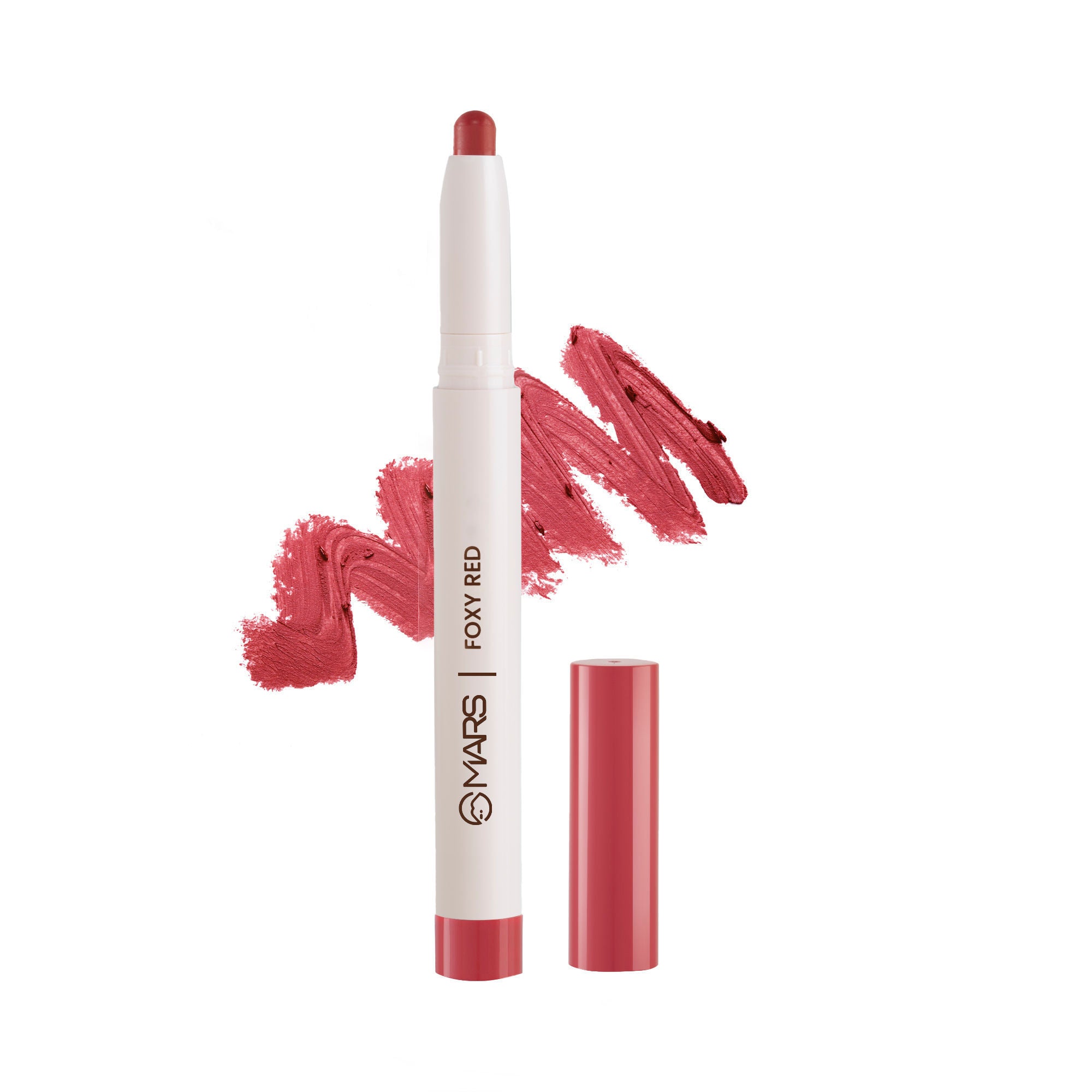 Retractable Poppins Lipstick - Foxy Red